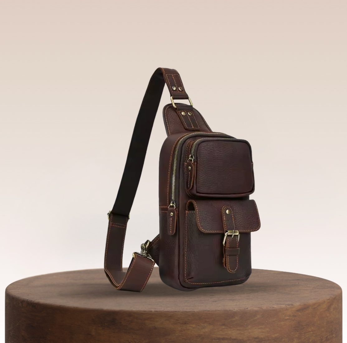 Luis | Men's Genuine Leather Sling Bag