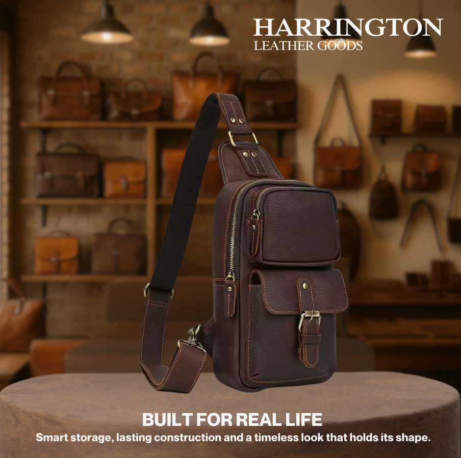 Luis | Men's Genuine Leather Sling Bag