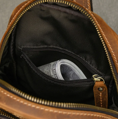 Donald | Leather Crossbody Sling Bag for Men