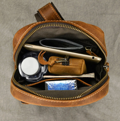 Donald | Leather Crossbody Sling Bag for Men