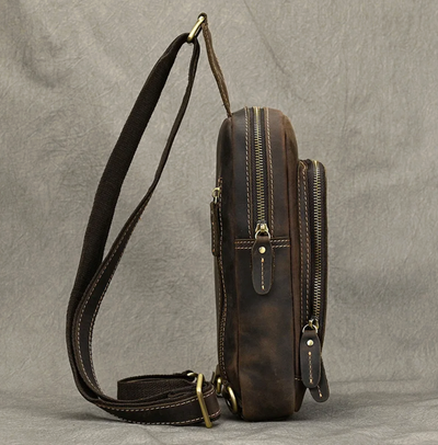 Donald | Leather Crossbody Sling Bag for Men
