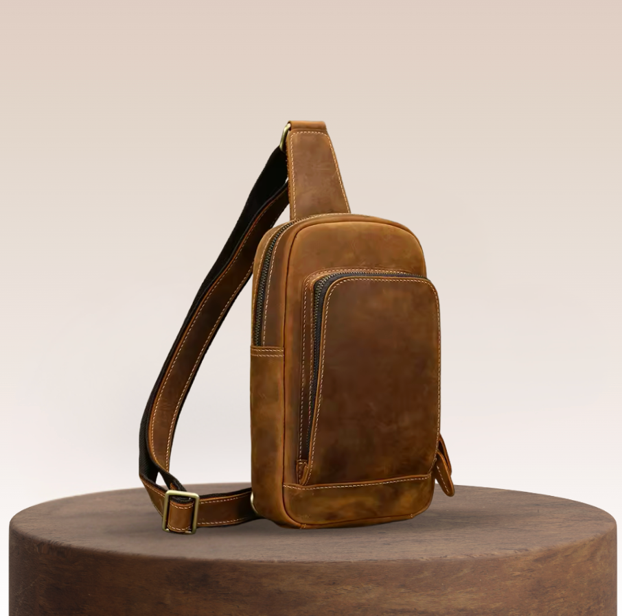 Donald | Leather Crossbody Sling Bag for Men