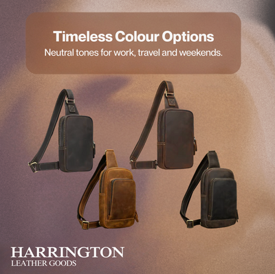 Donald | Leather Crossbody Sling Bag for Men