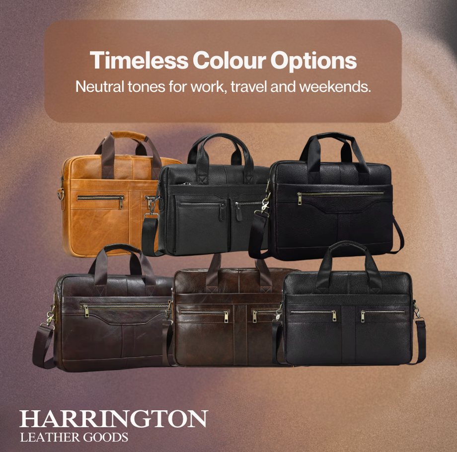 Revo | Genuine Leather Bag 15.6 inch Laptop Computer bag