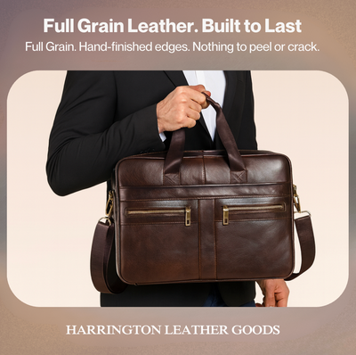 Revo | Genuine Leather Bag 15.6 inch Laptop Computer bag