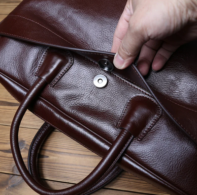 Reggie | Genuine Leather Men's Bag Natural Cowhide Vintage Handbag