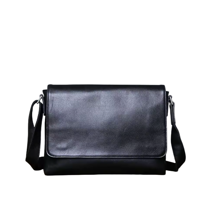 Don Compact Leather Messenger