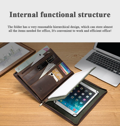 Remy | Multifunction Genuine Leather Pad folio Bag