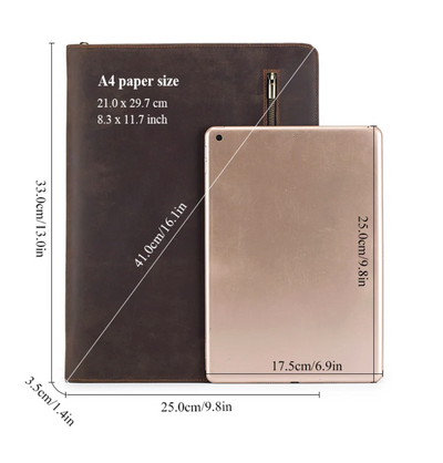 Remy | Multifunction Genuine Leather Pad folio Bag