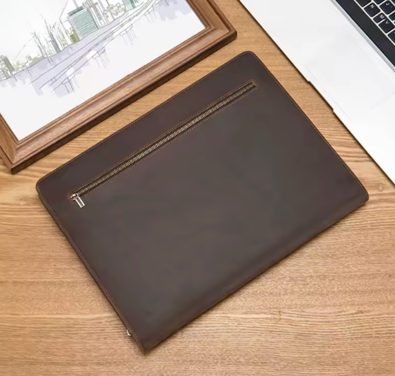 Remy | Multifunction Genuine Leather Pad folio Bag