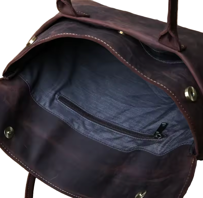 Rufus Leather Flap Tote