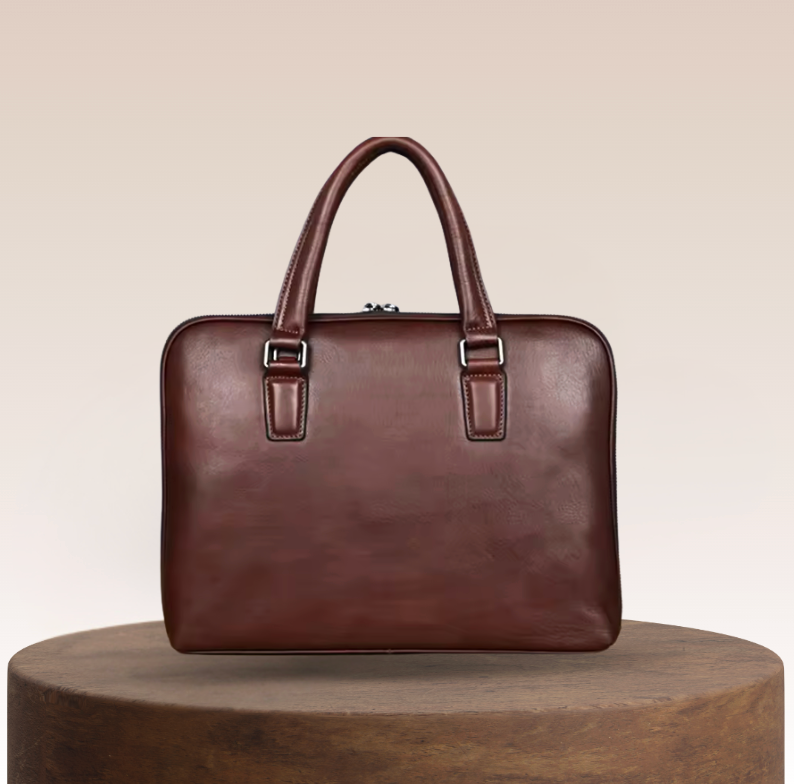 Rudolf | Vintage Style Men's Leather Briefcase