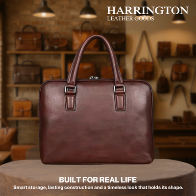 Rudolf | Vintage Style Men's Leather Briefcase