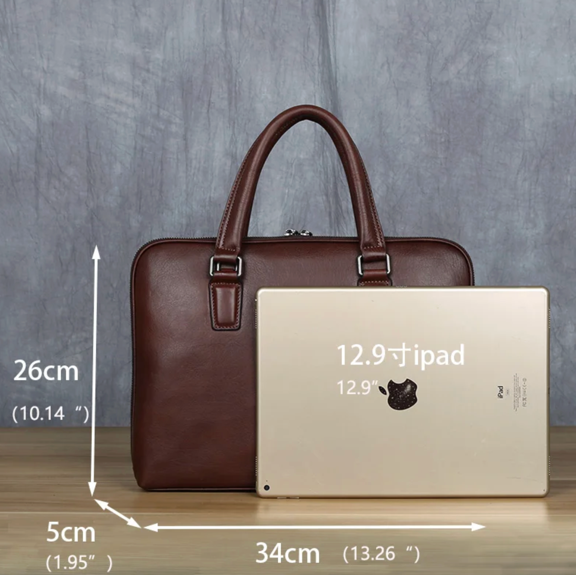 Rudolf | Vintage Style Men's Leather Briefcase