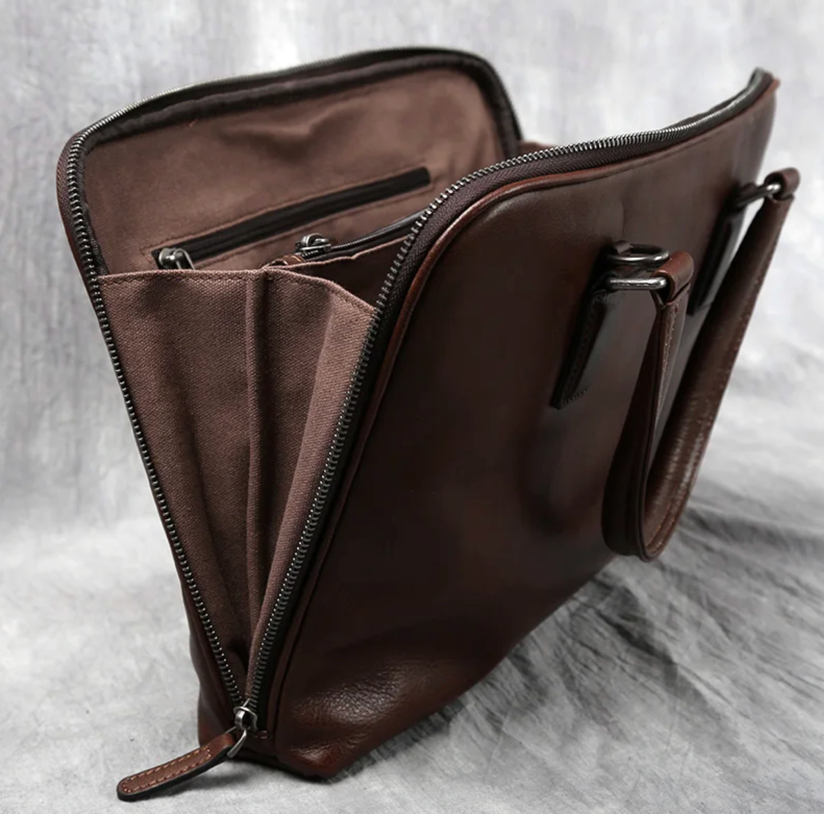 Rudolf | Vintage Style Men's Leather Briefcase