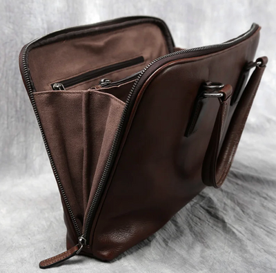 Rudolf | Vintage Style Men's Leather Briefcase