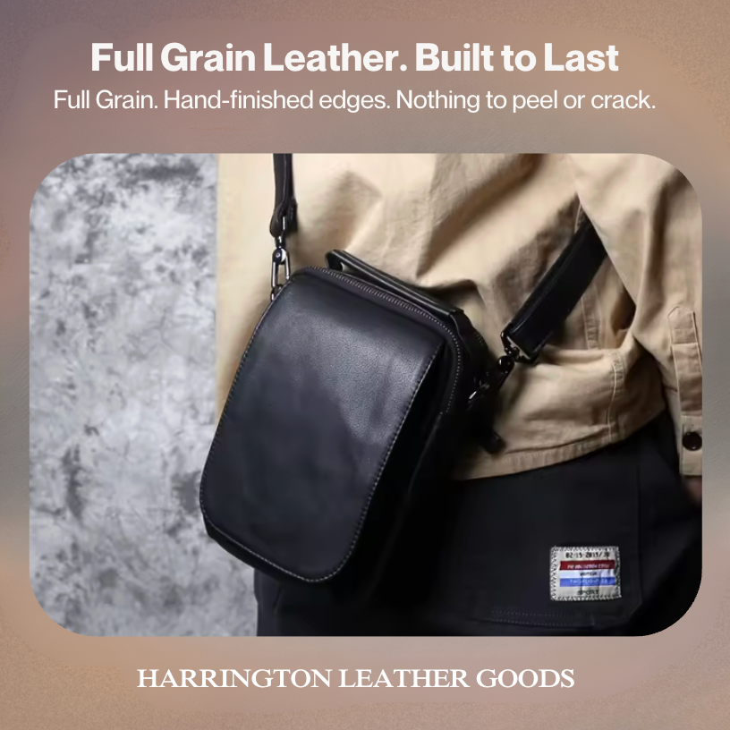 Rene | Leather Men's Shoulder Cross Body Bag