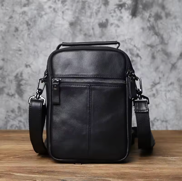 Rene | Leather Men's Shoulder Cross Body Bag