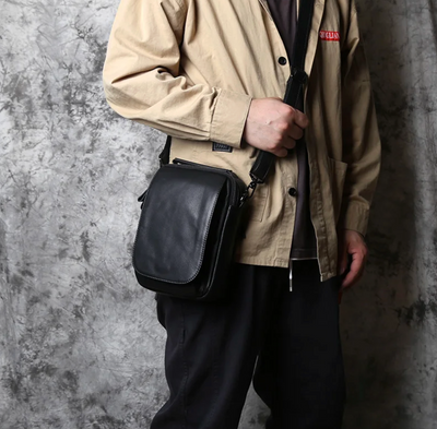 Rene | Leather Men's Shoulder Cross Body Bag