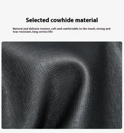 Renz  | Men's Genuine Leather Briefcase, Large-capacity