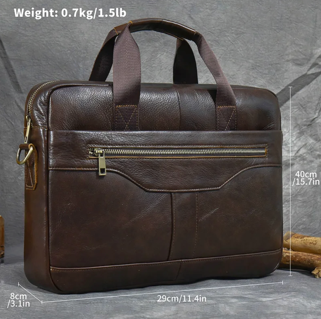 Revo | Genuine Leather Bag 15.6 inch Laptop Computer bag