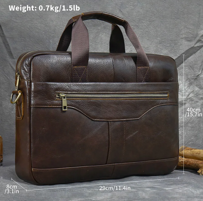 Revo | Genuine Leather Bag 15.6 inch Laptop Computer bag
