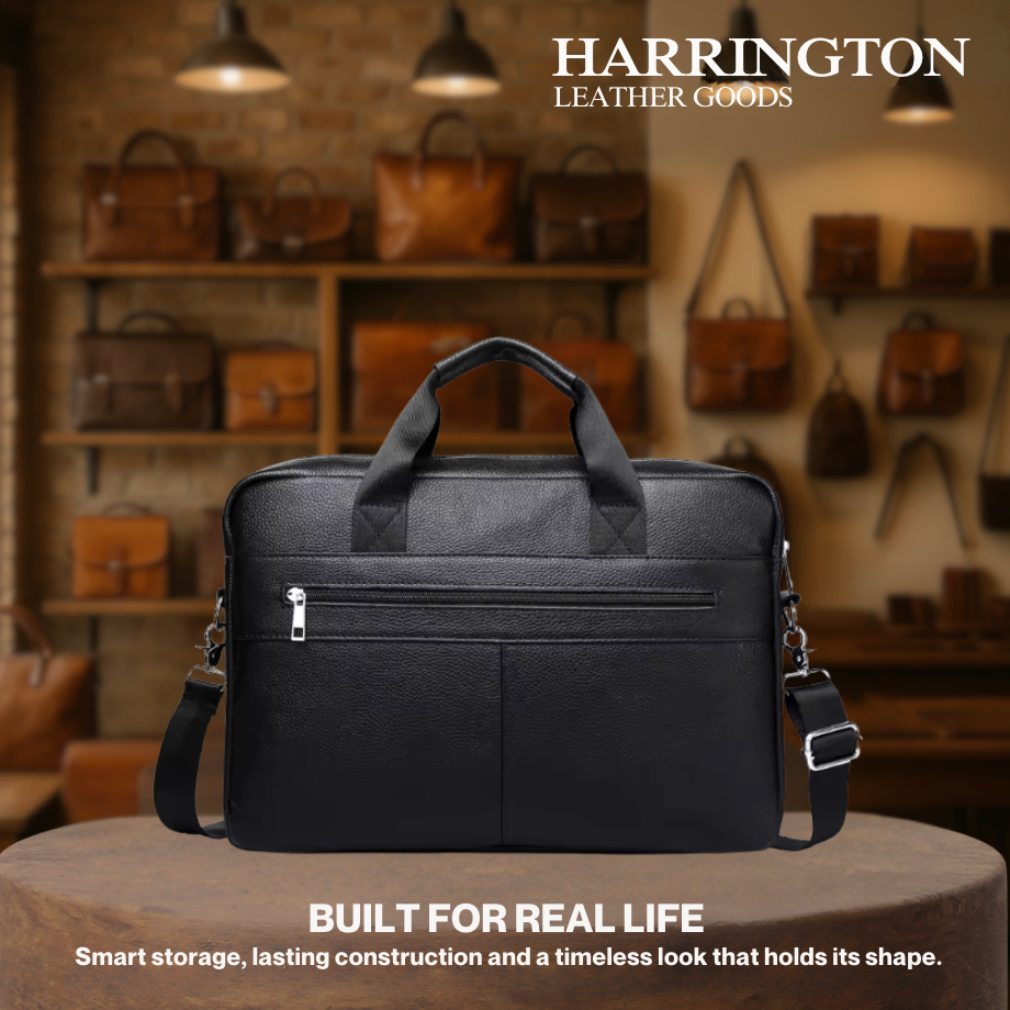 Lark | Genuine Leather Hard Case for Men Luxury Laptop Bags