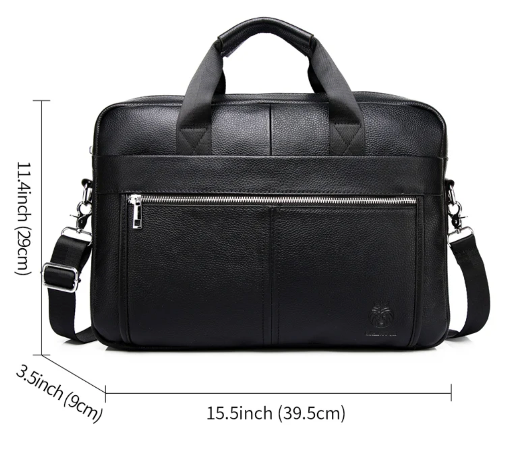 Lark | Genuine Leather Hard Case for Men Luxury Laptop Bags