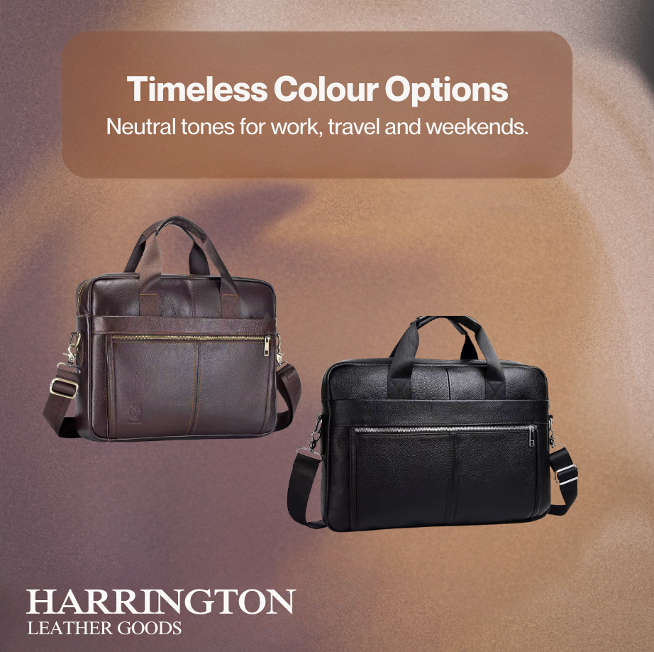 Lark | Genuine Leather Hard Case for Men Luxury Laptop Bags