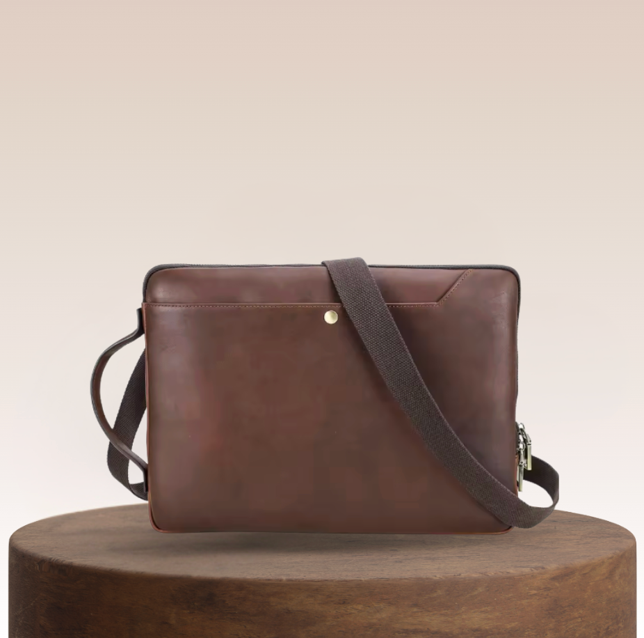 Carlisle Structured Leather Laptop Bag