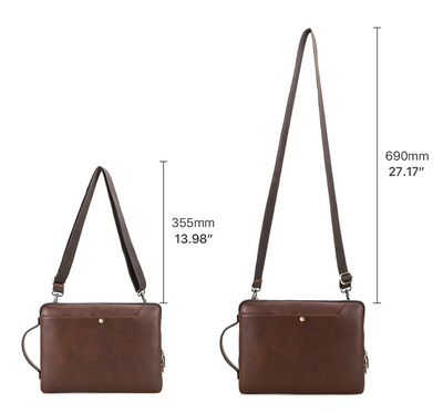 John | Genuine Leather 14.2 Inch Laptop Bag