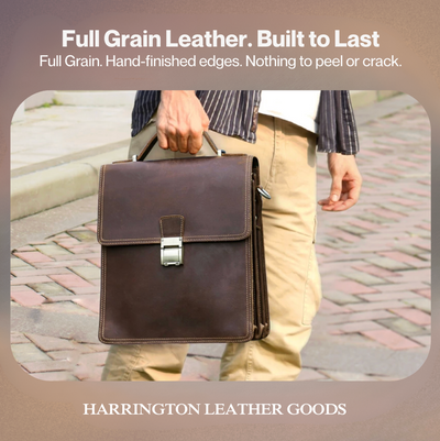 Lucio | Mens Shoulder Bag Luxury Genuine Leather Messenger Bag