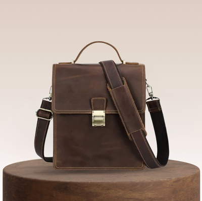 Lucio | Mens Shoulder Bag Luxury Genuine Leather Messenger Bag