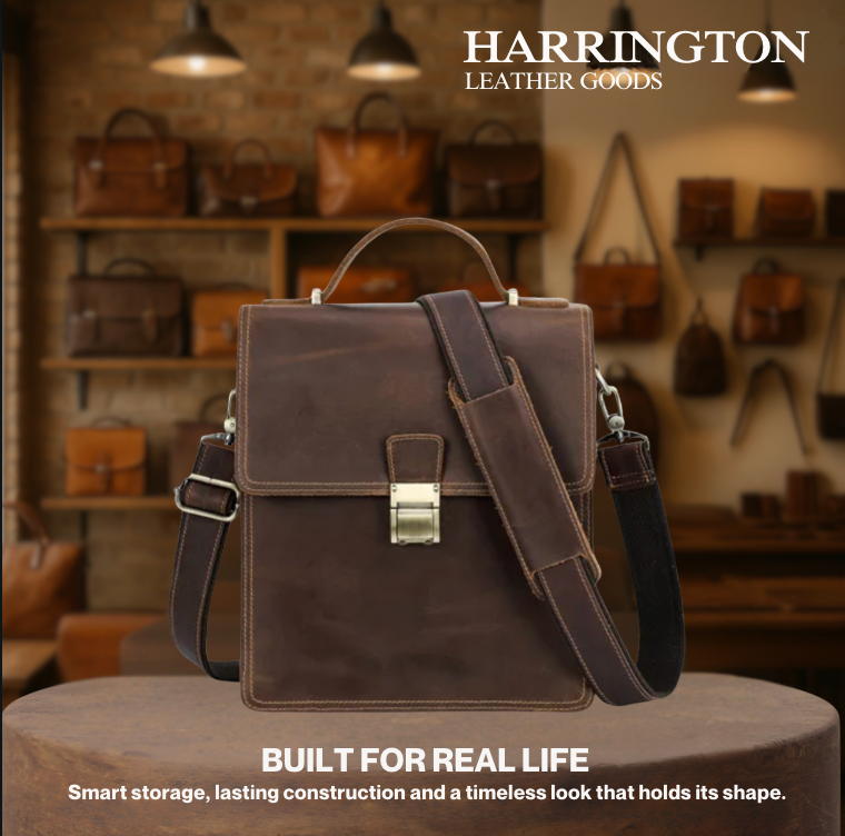 Lucio | Mens Shoulder Bag Luxury Genuine Leather Messenger Bag