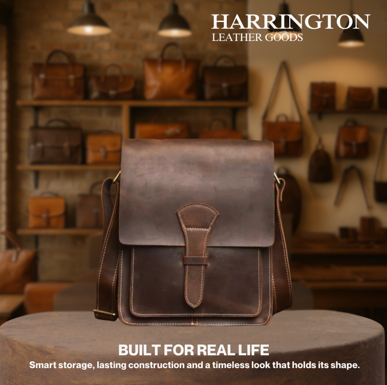 Marc | Men's Pencil Case Handbag Genuine Leather