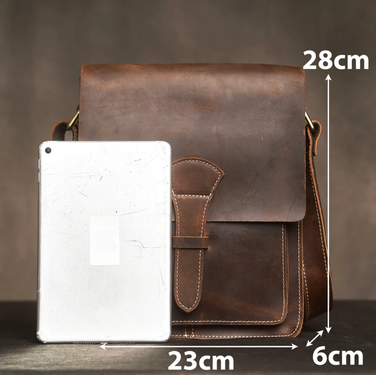 Marc | Men's Pencil Case Handbag Genuine Leather