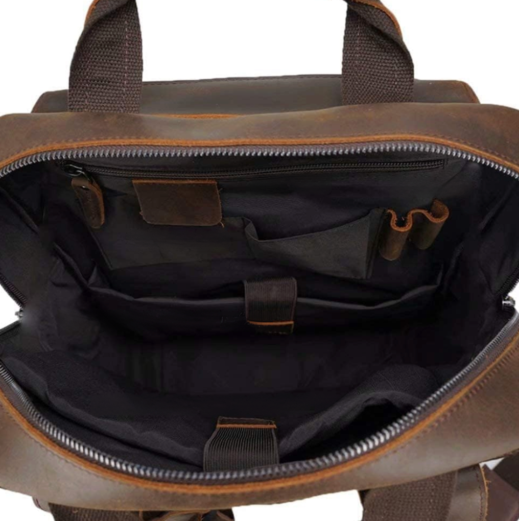 Ruben Five-Pocket Leather Backpack