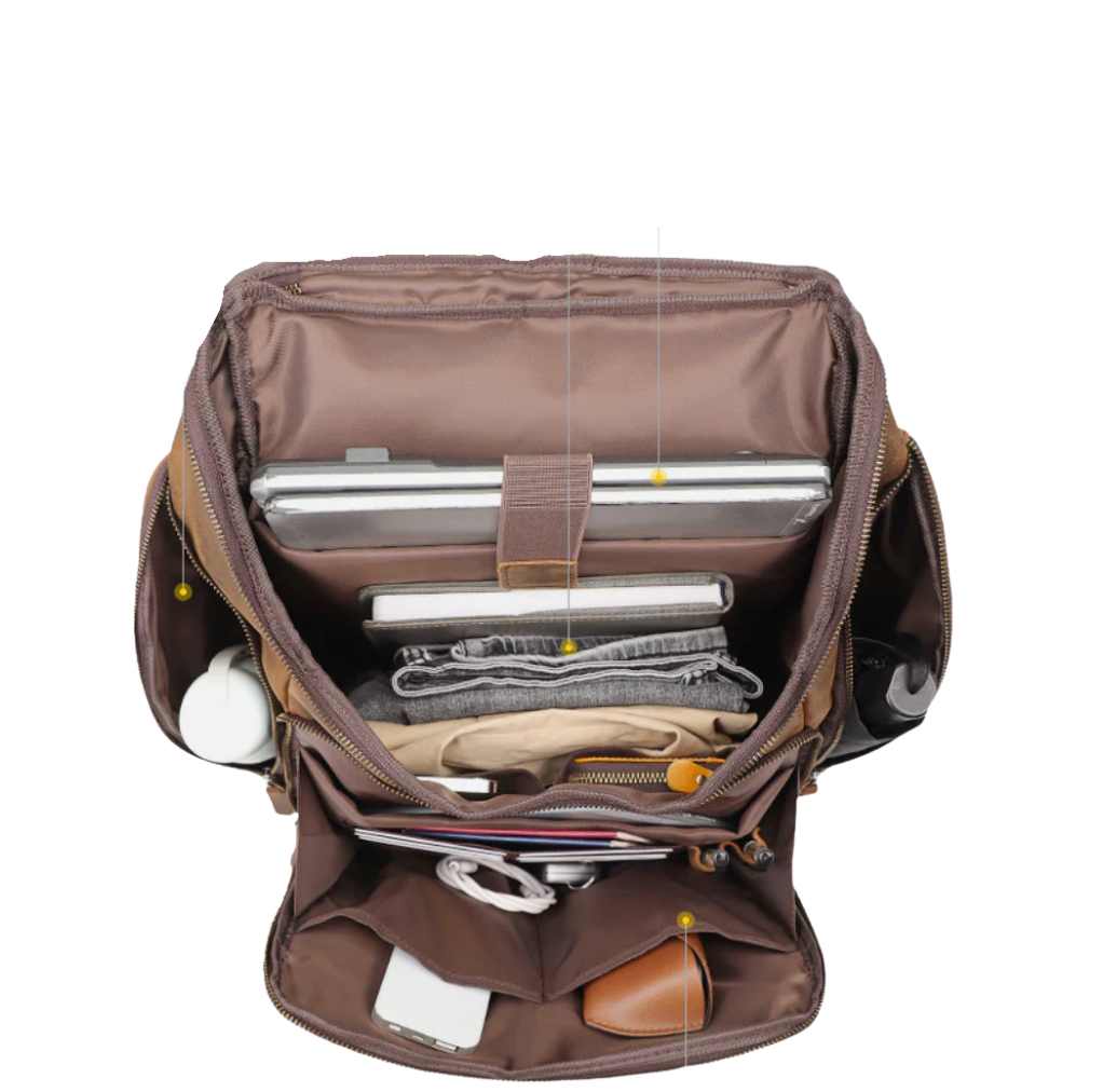 Laurent Leather Daily Carry Backpack