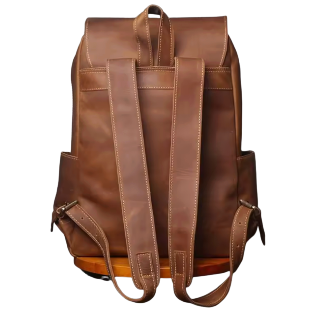 Rowan Large-Capacity Leather Backpack