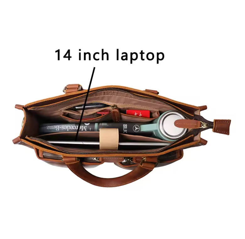 Pemberton Slim Leather Briefcase