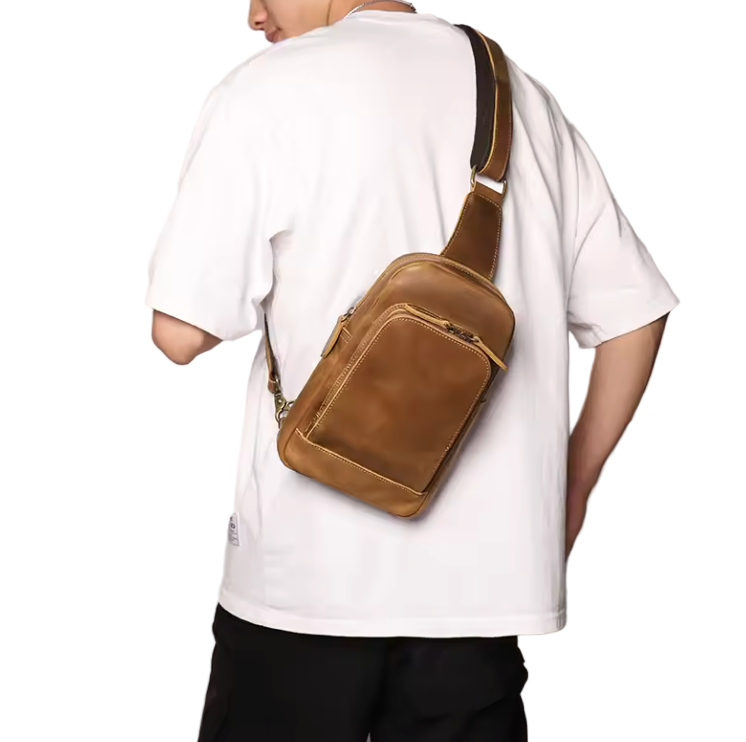 Dalton Compact Leather Slingbag