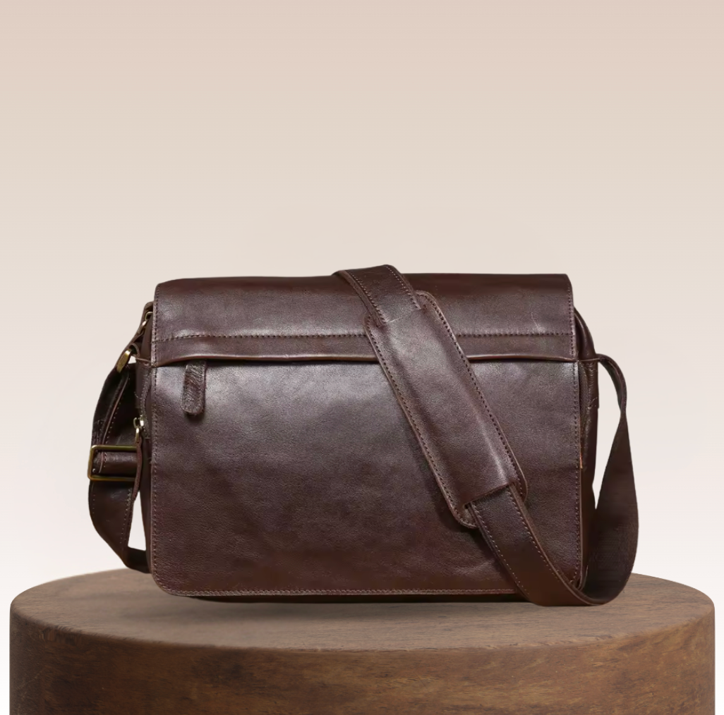 Kingsley Flap-Front Leather Crossbody