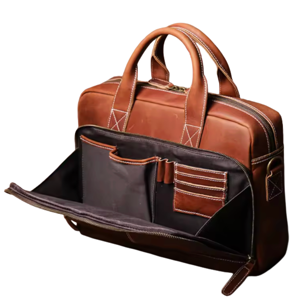 Sullivan Structured Leather Briefcase