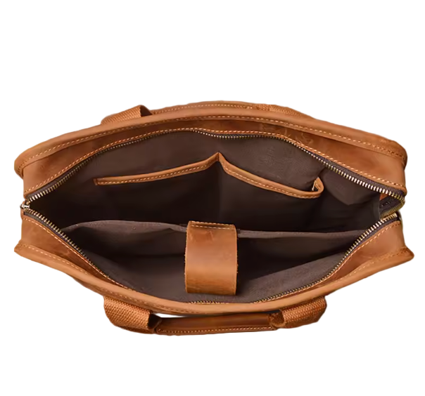 Grayson Twin-Pocket Leather Briefcase