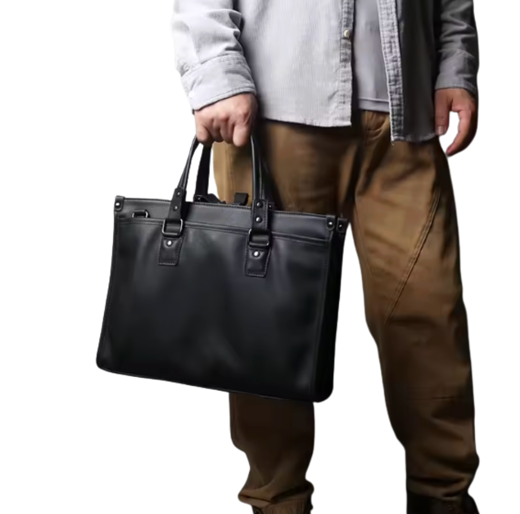 Whitmore Structured Leather Briefcase