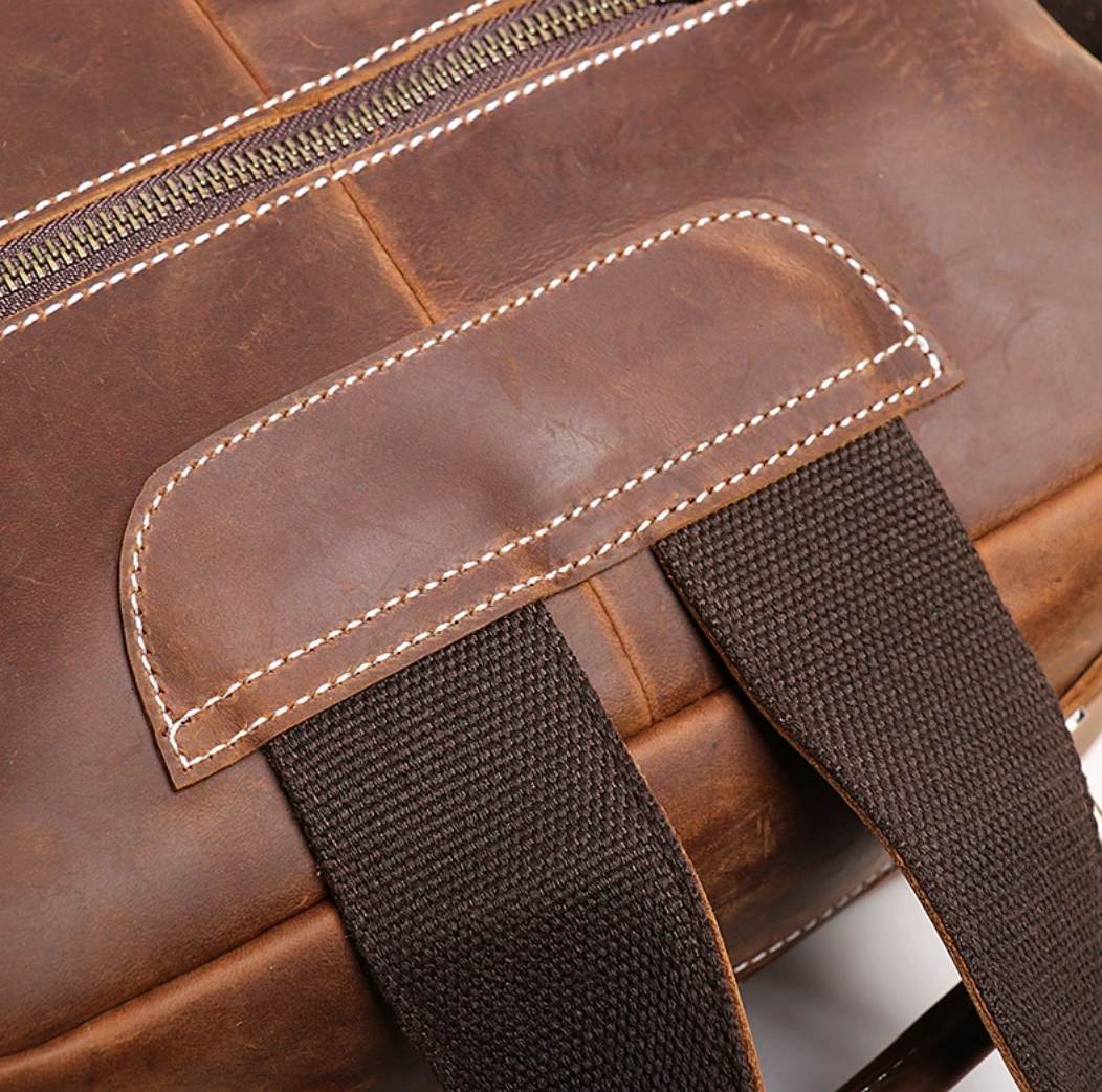 Redorf Twin-Pocket Leather Backpack