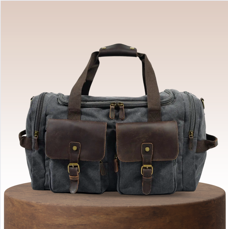 Harlan | Vintage Canvas Weekend Duffle Bag