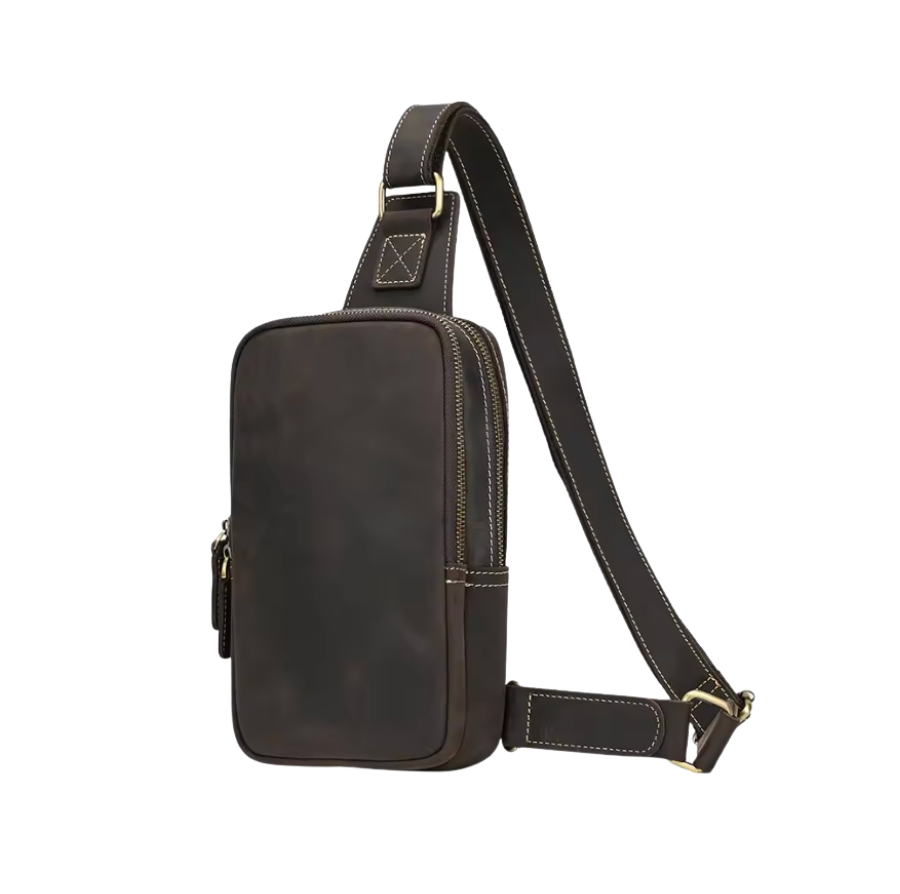 Donald | Leather Crossbody Sling Bag for Men