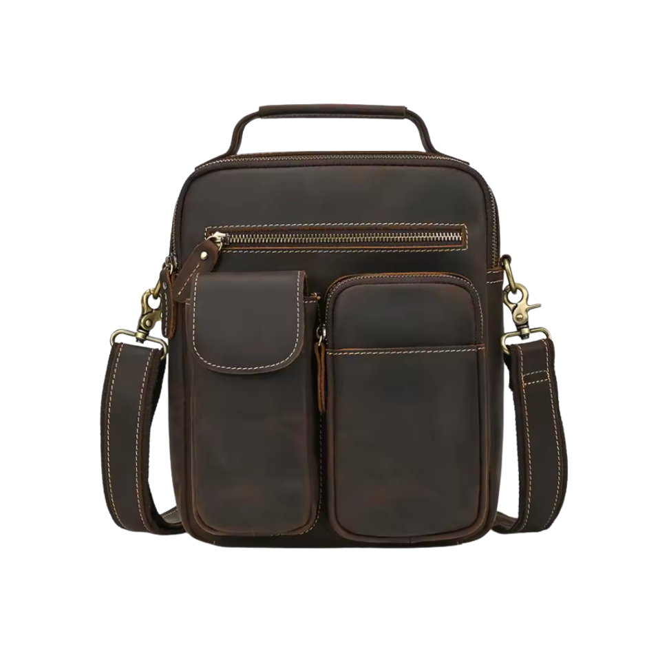 River Leather Zip Crossbody