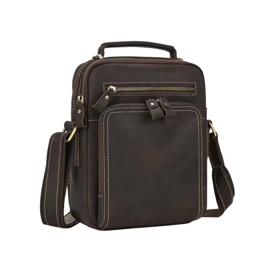 River Leather Zip Crossbody